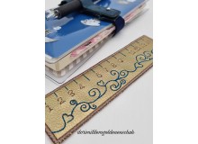 Stickdatei - ITH Anhänger Lineal